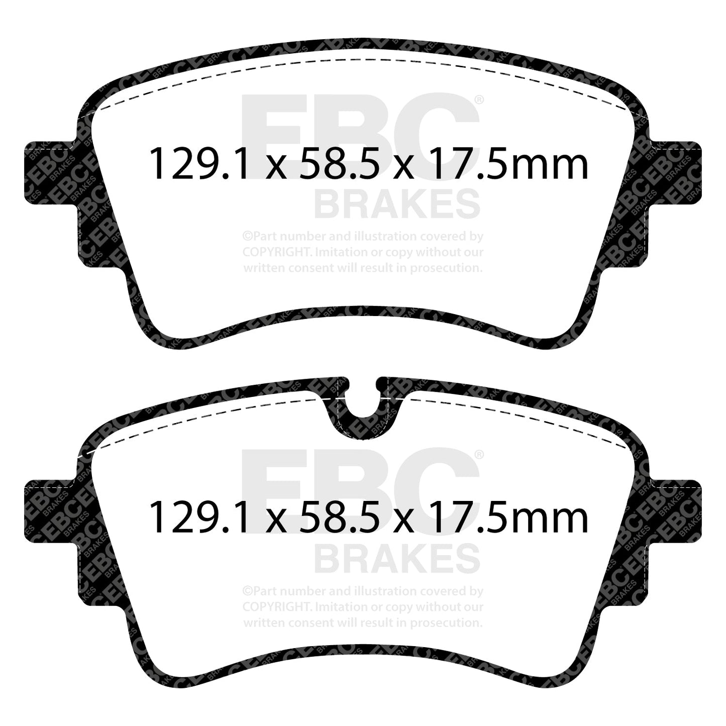 EBC Greenstuff Brake Pad 6000 Series Truck and SUV Set (DP62435)