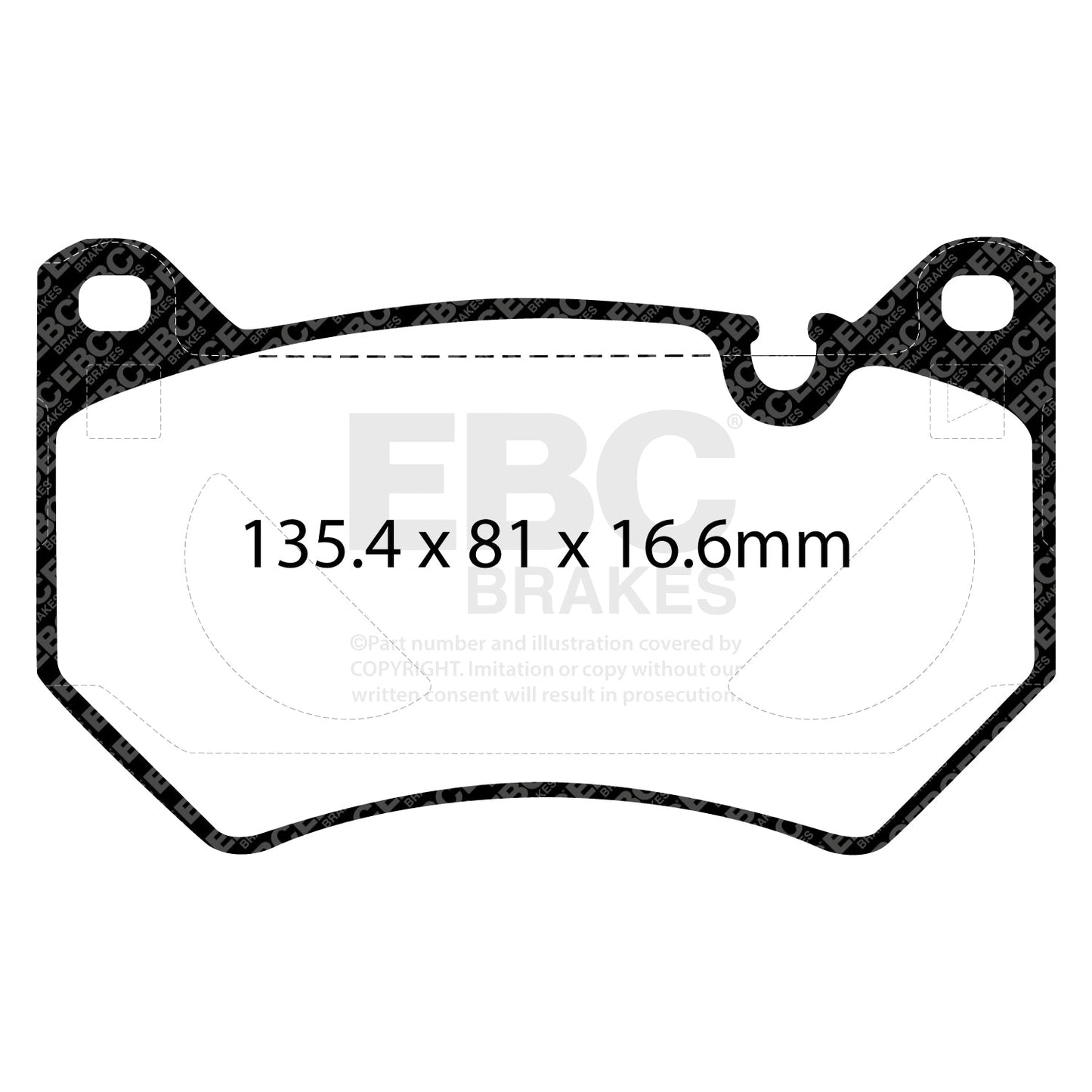 EBC Yellowstuff 4000 Series Street and Track Brake Pad Set (DP42436R)