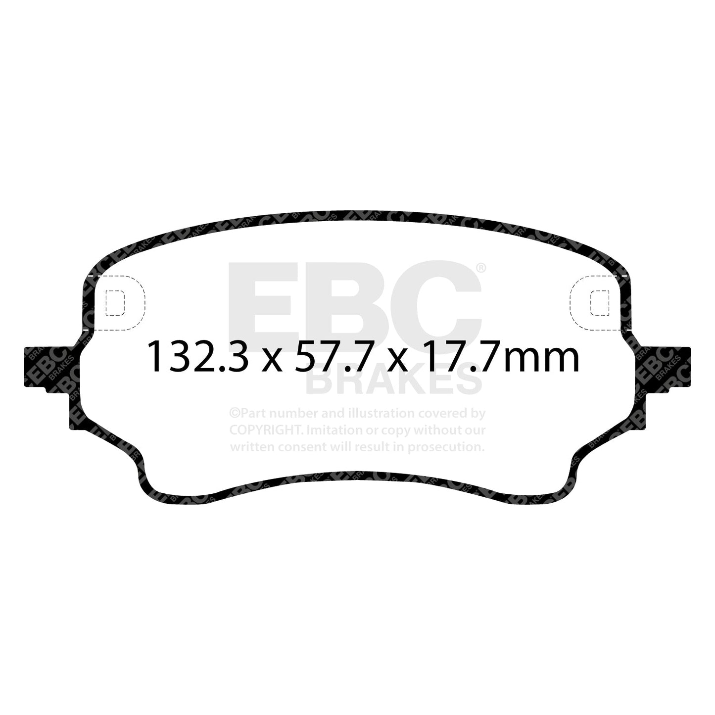 EBC Yellowstuff Brake Pad 4000 Series Sport Set (DP42441R)