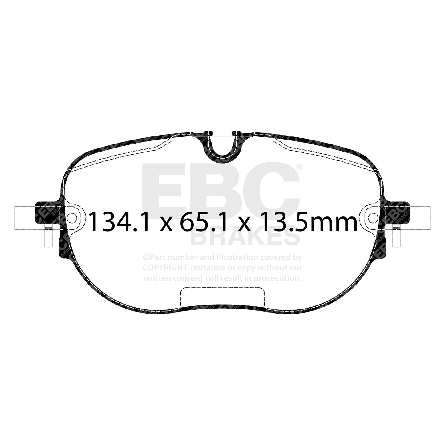 EBC Ultimax Brake Pad OE Replacement Set (DPX2446)