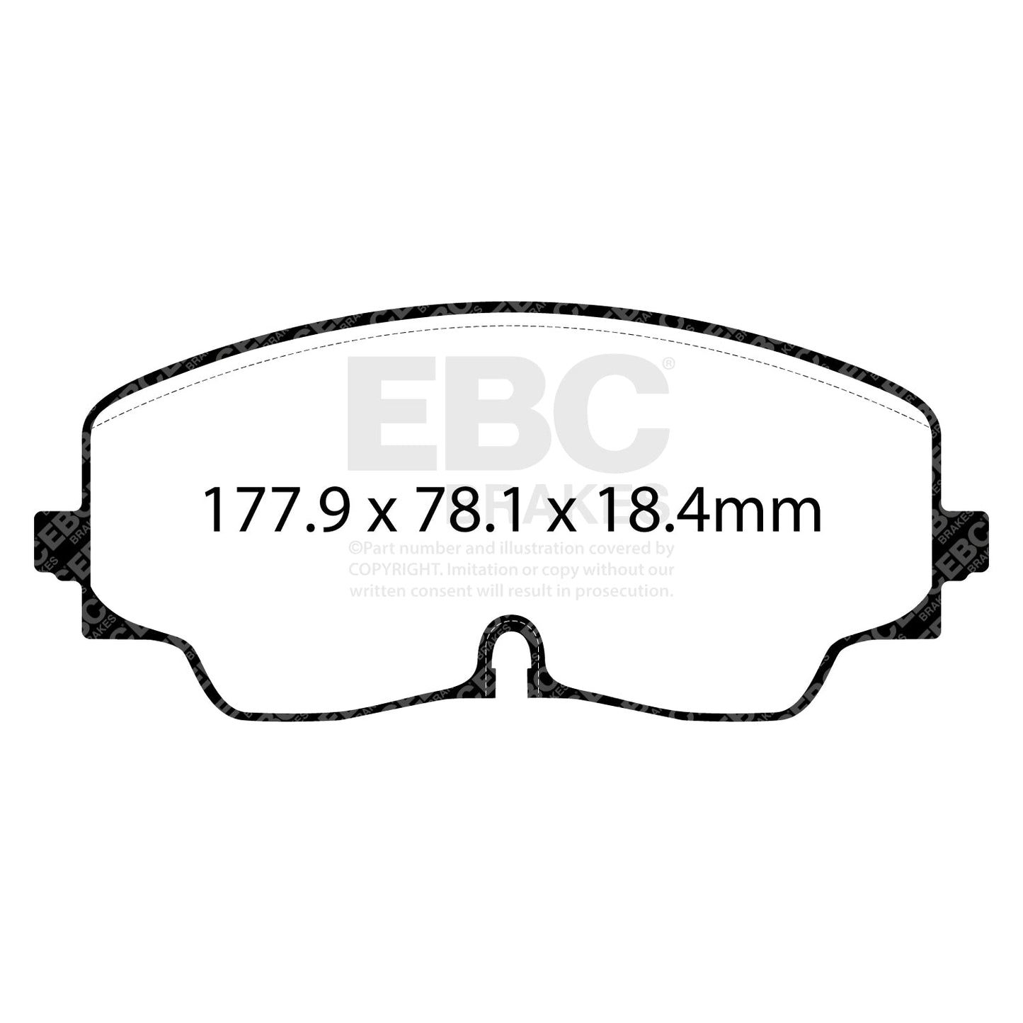 EBC Yellowstuff Brake Pad 4000 Series Sport Set (DP42448R)
