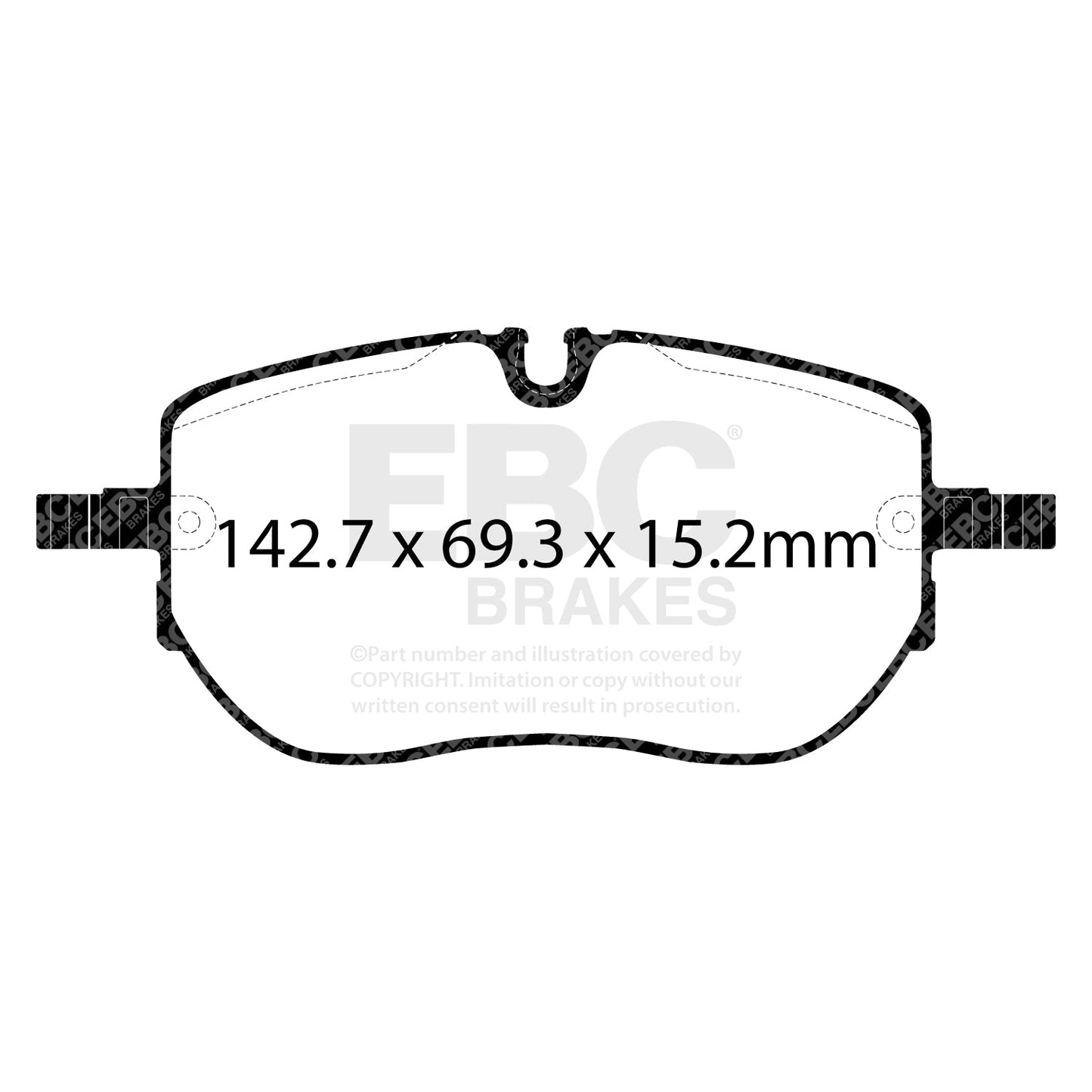 EBC Ultimax Brake Pad OE Replacement Set (DPX2451)