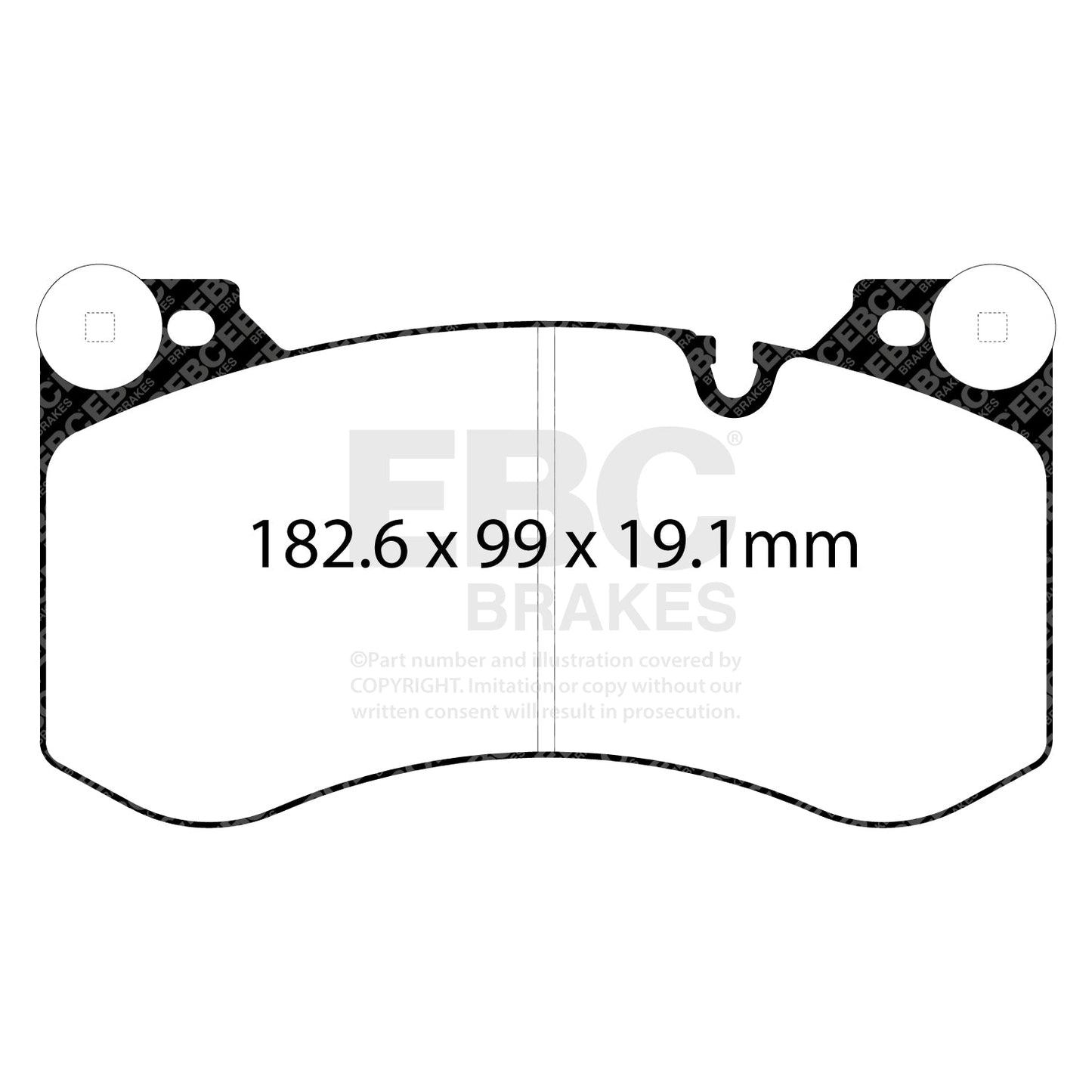EBC Full Race RP1 Pad & 2pc Disc Kit (P2DK059RP1) Front