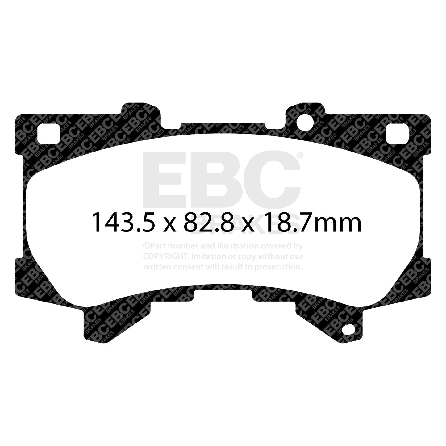 EBC Yellowstuff Brake Pad 4000 Series Sport Set (DP42460R)