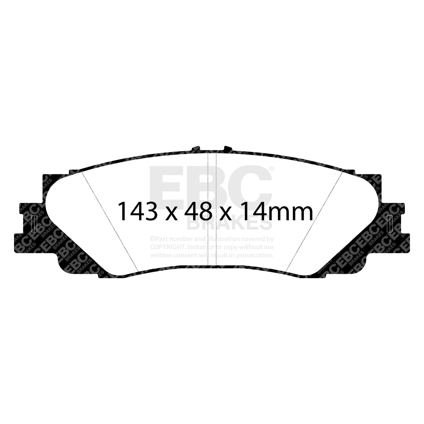 EBC Yellowstuff Brake Pad 4000 Series Sport Set (DP42461R)