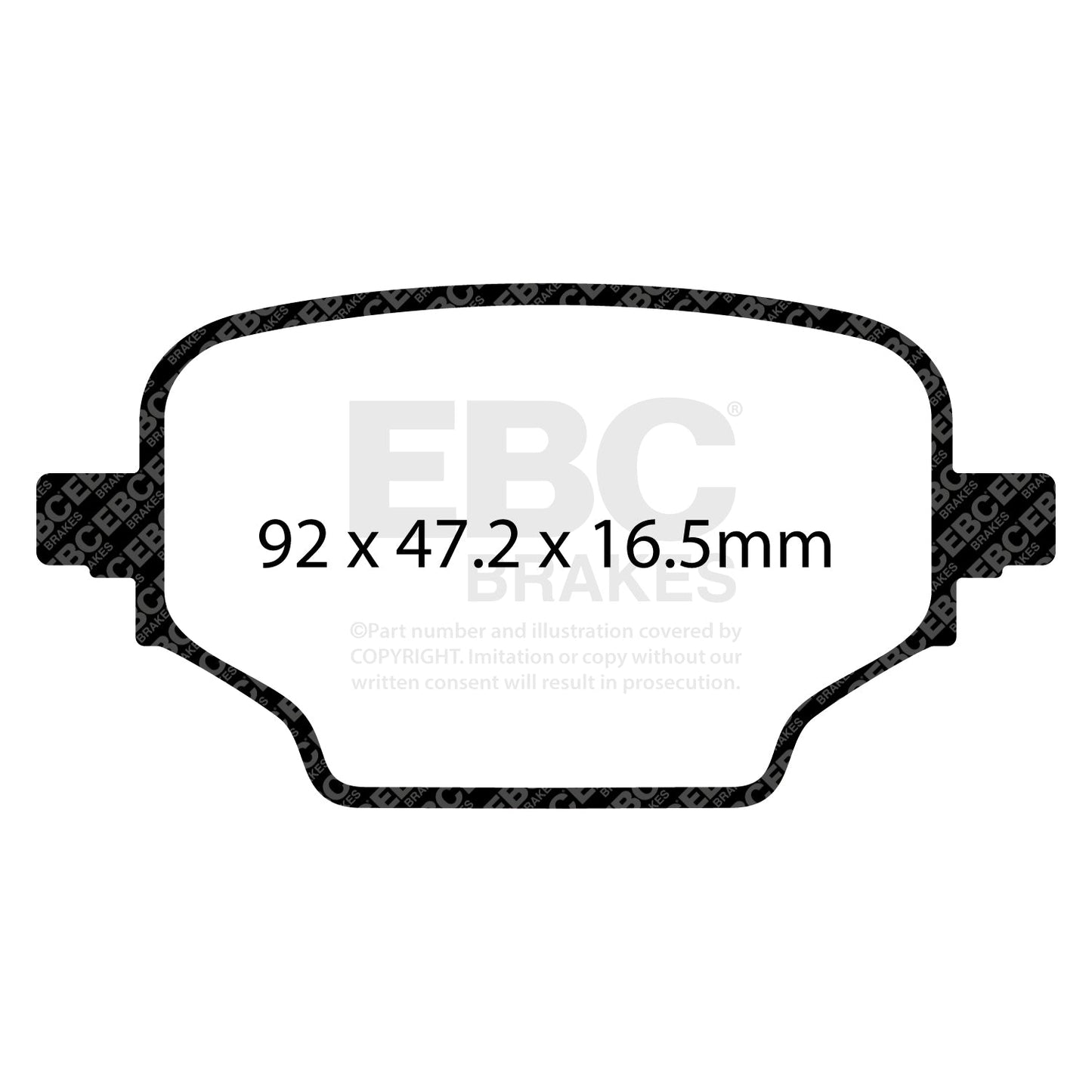 EBC Greenstuff Brake Pad 2000 Series Sport Set (DP22473)