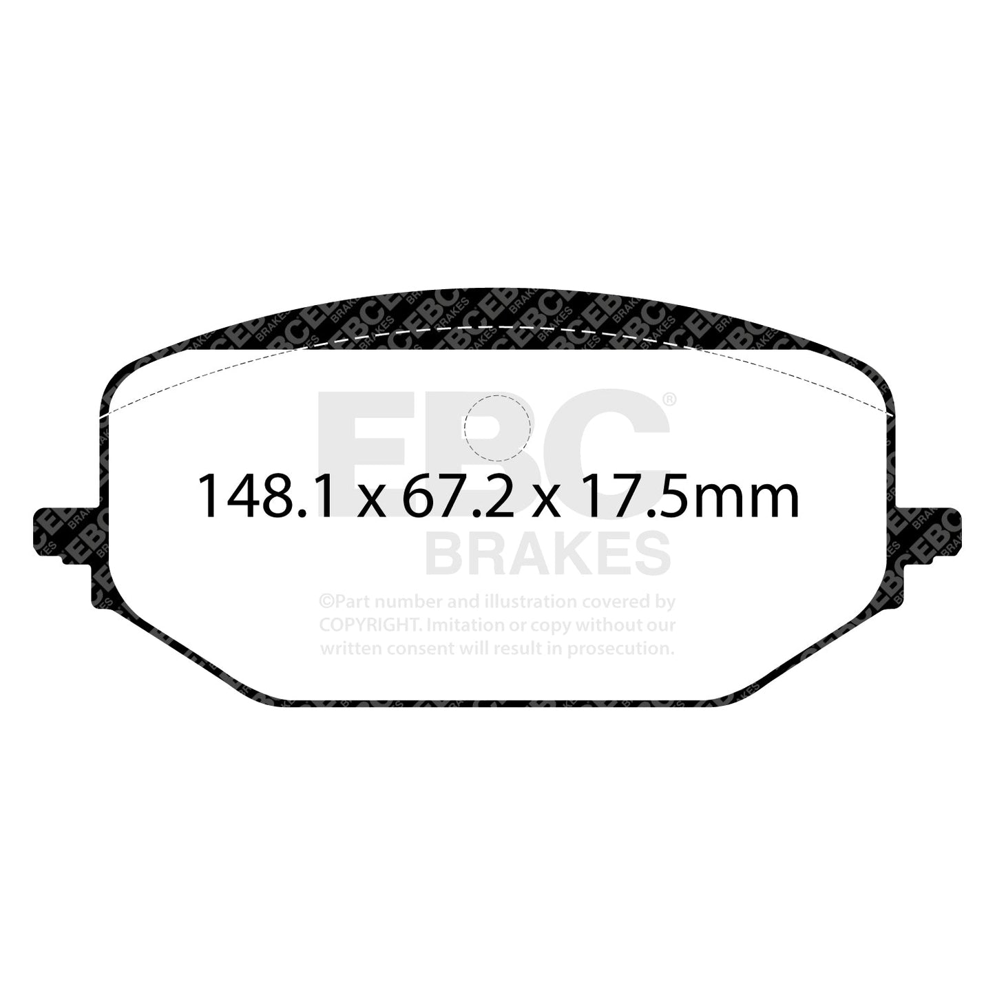 EBC Yellowstuff Brake Pad 4000 Series Sport Set (DP42476R)