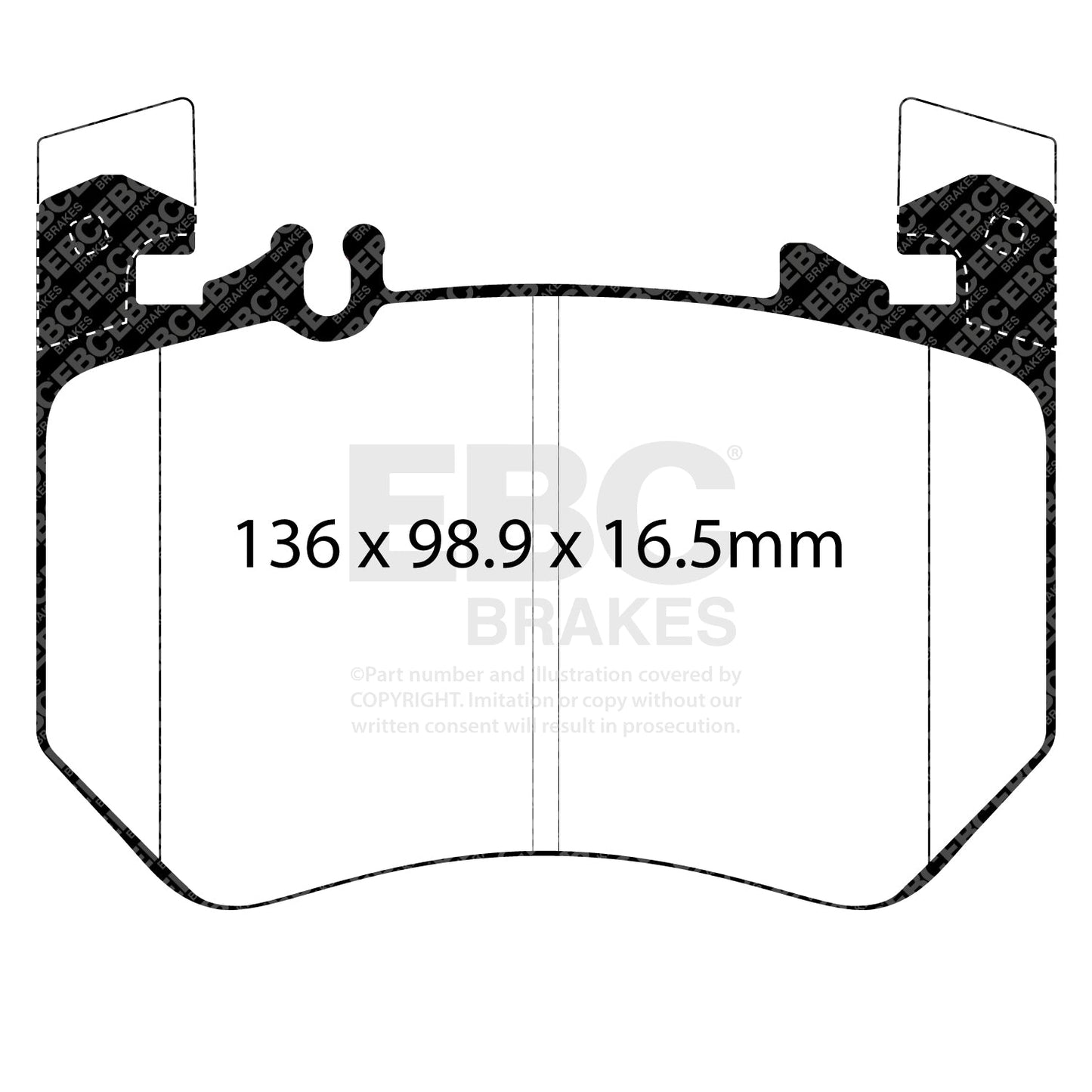 EBC Bluestuff Brake Pad 5000 Series TrackDay Set (DP52490NDX)