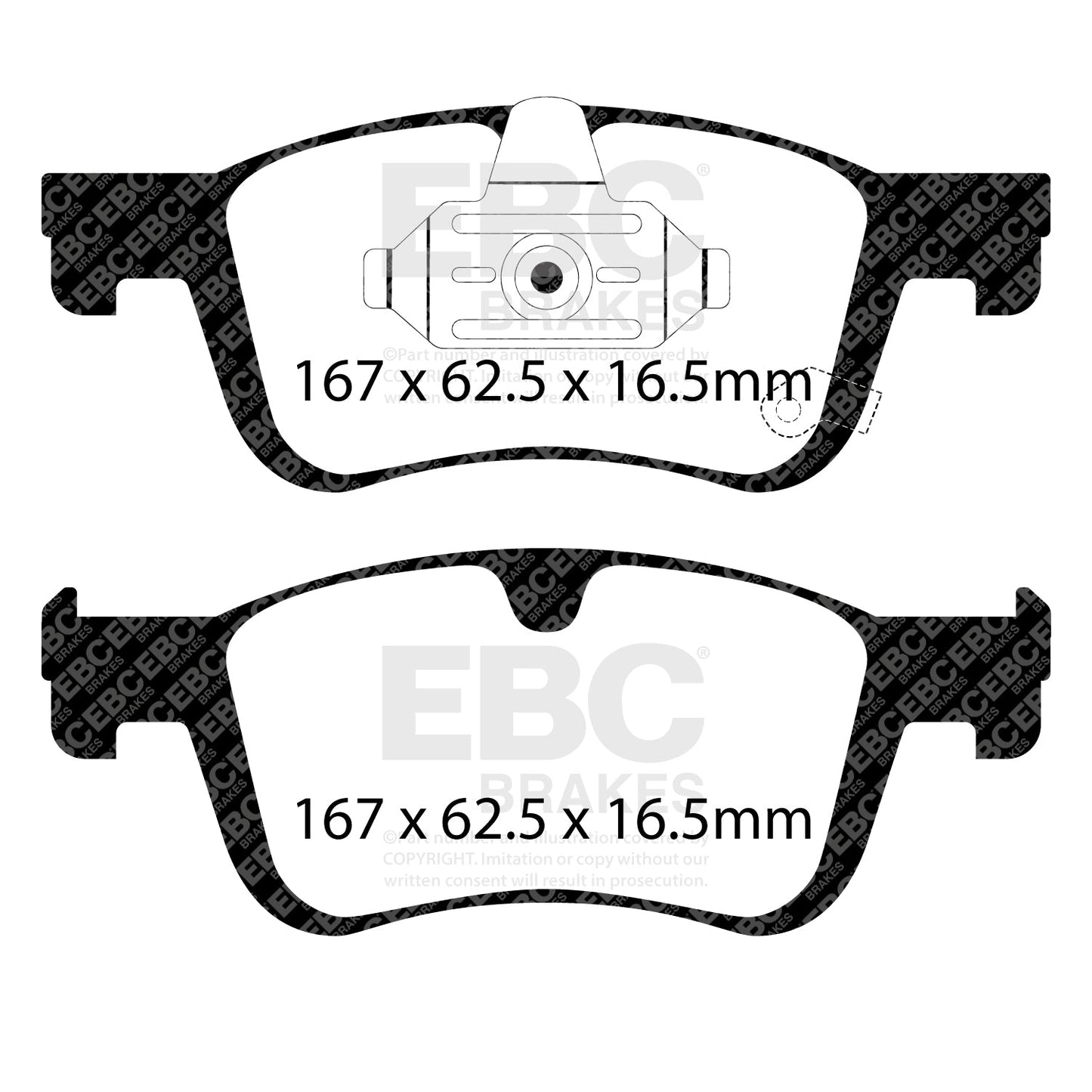 EBC Yellowstuff Brake Pad 4000 Series Sport Set (DP42505R)