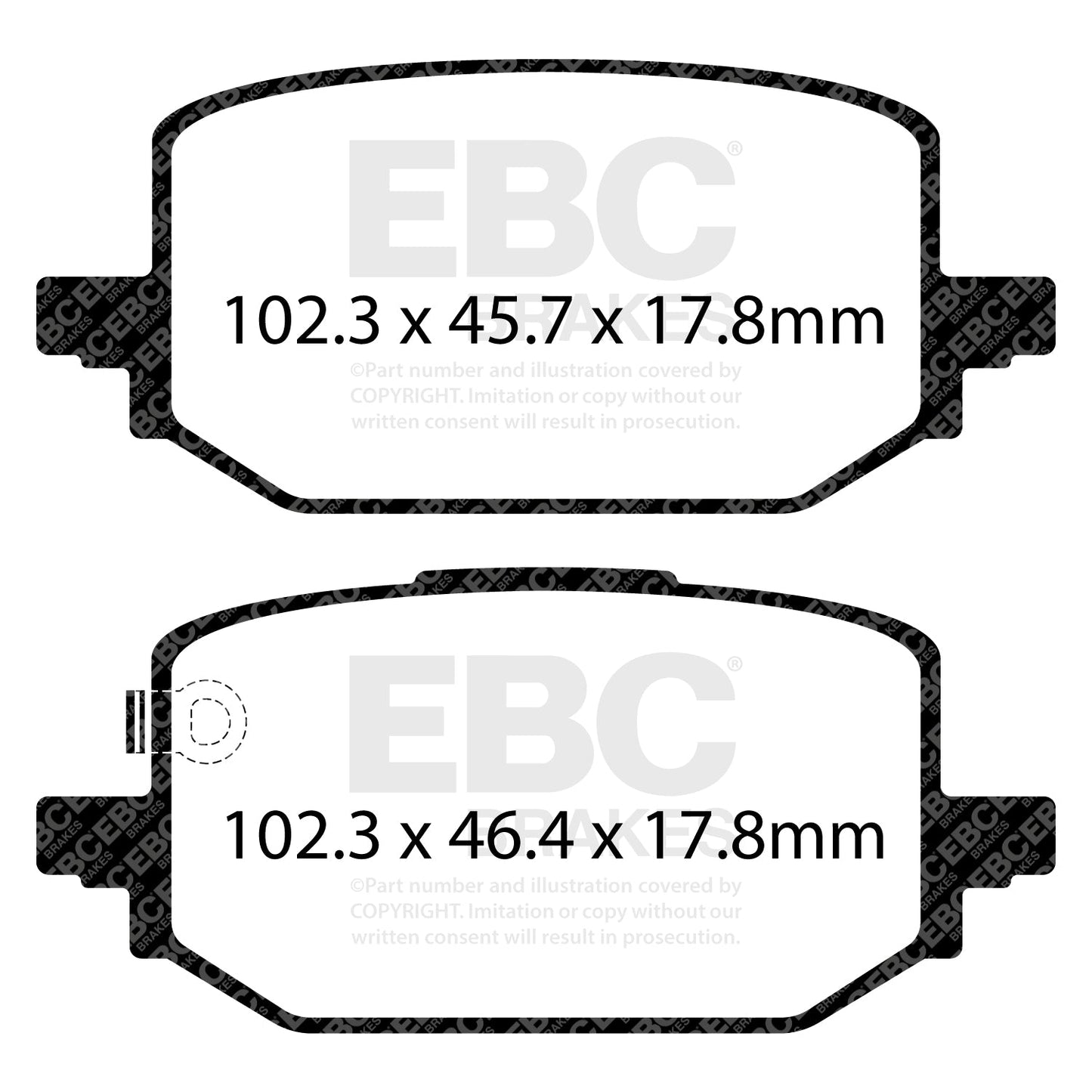 EBC Yellowstuff Brake Pad 4000 Series Sport Set (DP42506R)