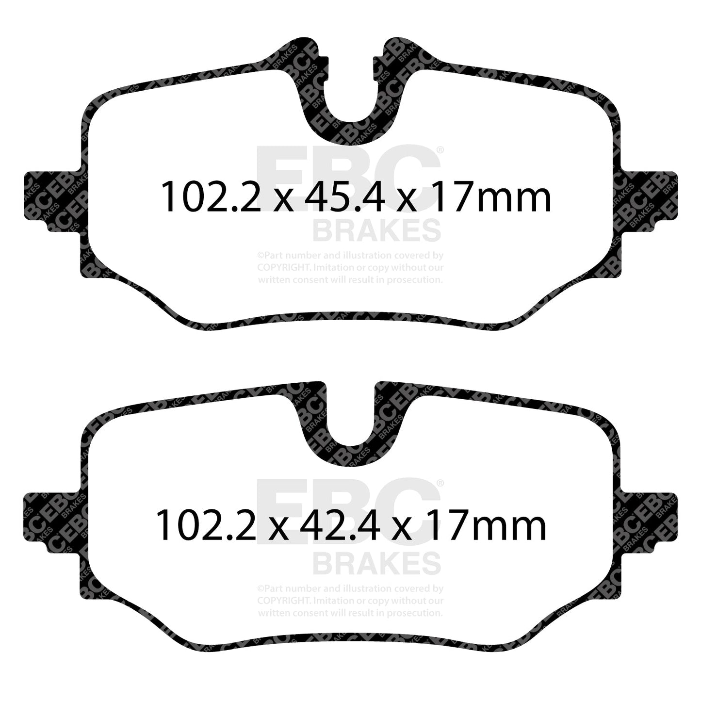 EBC Greenstuff Brake Pad 2000 Series Sport Set (DP22507)