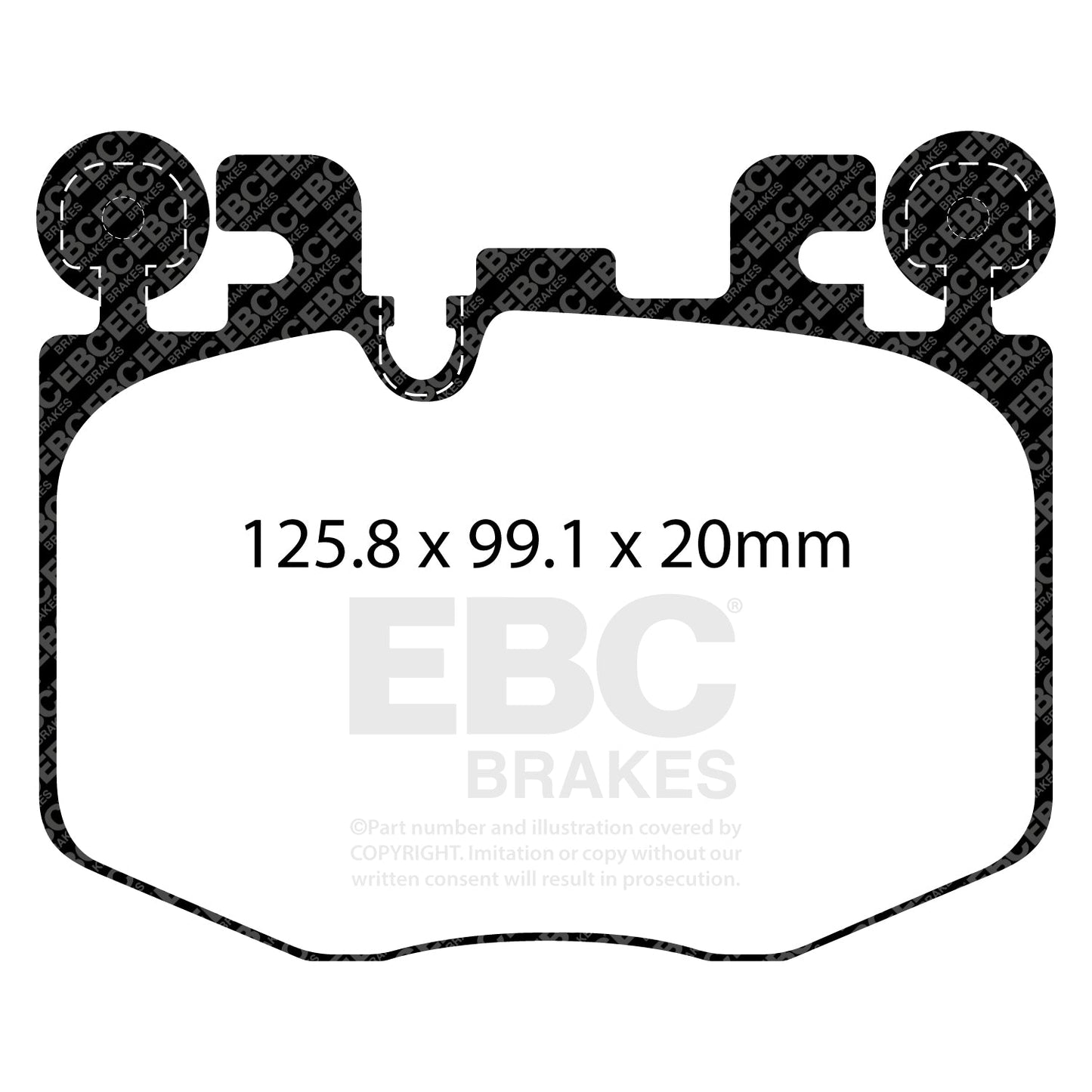 EBC Greenstuff Brake Pad 6000 Series Truck and SUV Set (DP62522)