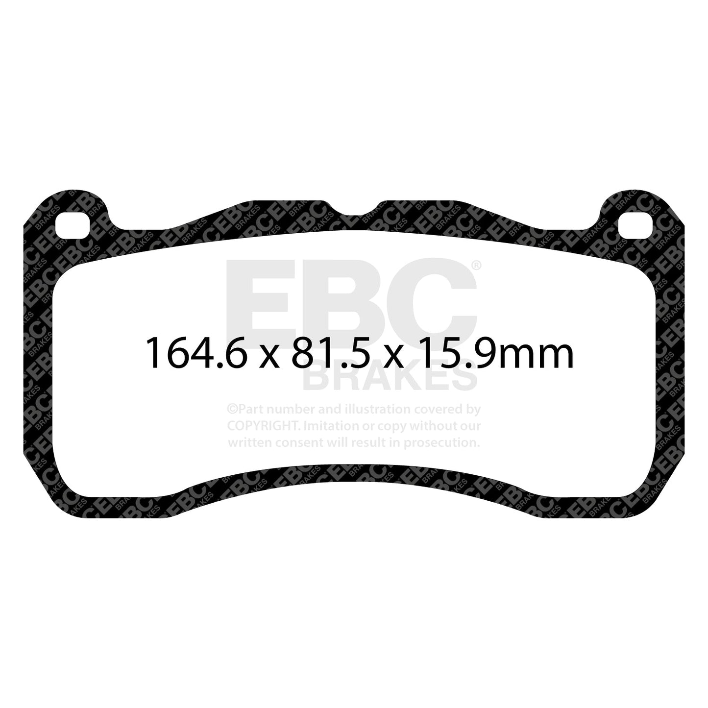 EBC Yellowstuff 4000 Series Street and Track Brake Pad Set (DP43013R)