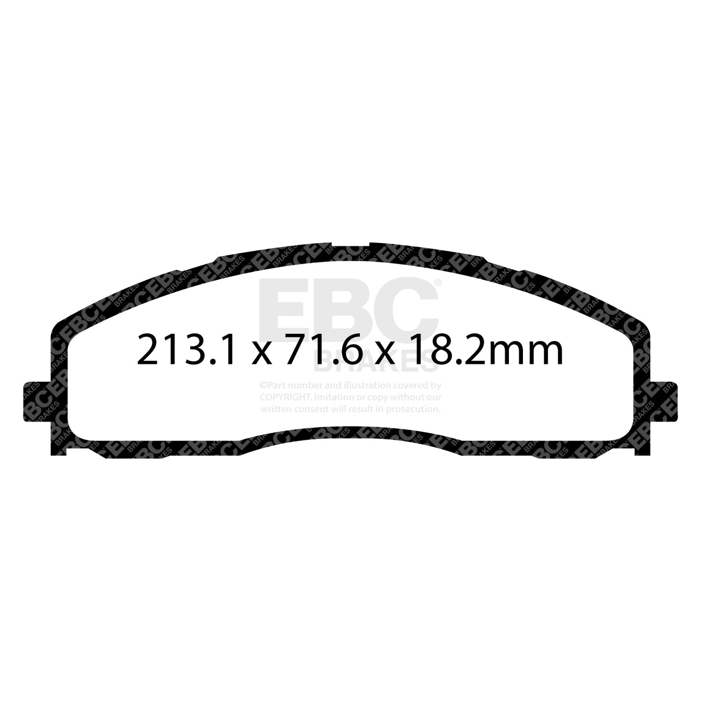 EBC Yellowstuff 4000 Series Street and Track Brake Pad Set (DP43015R)