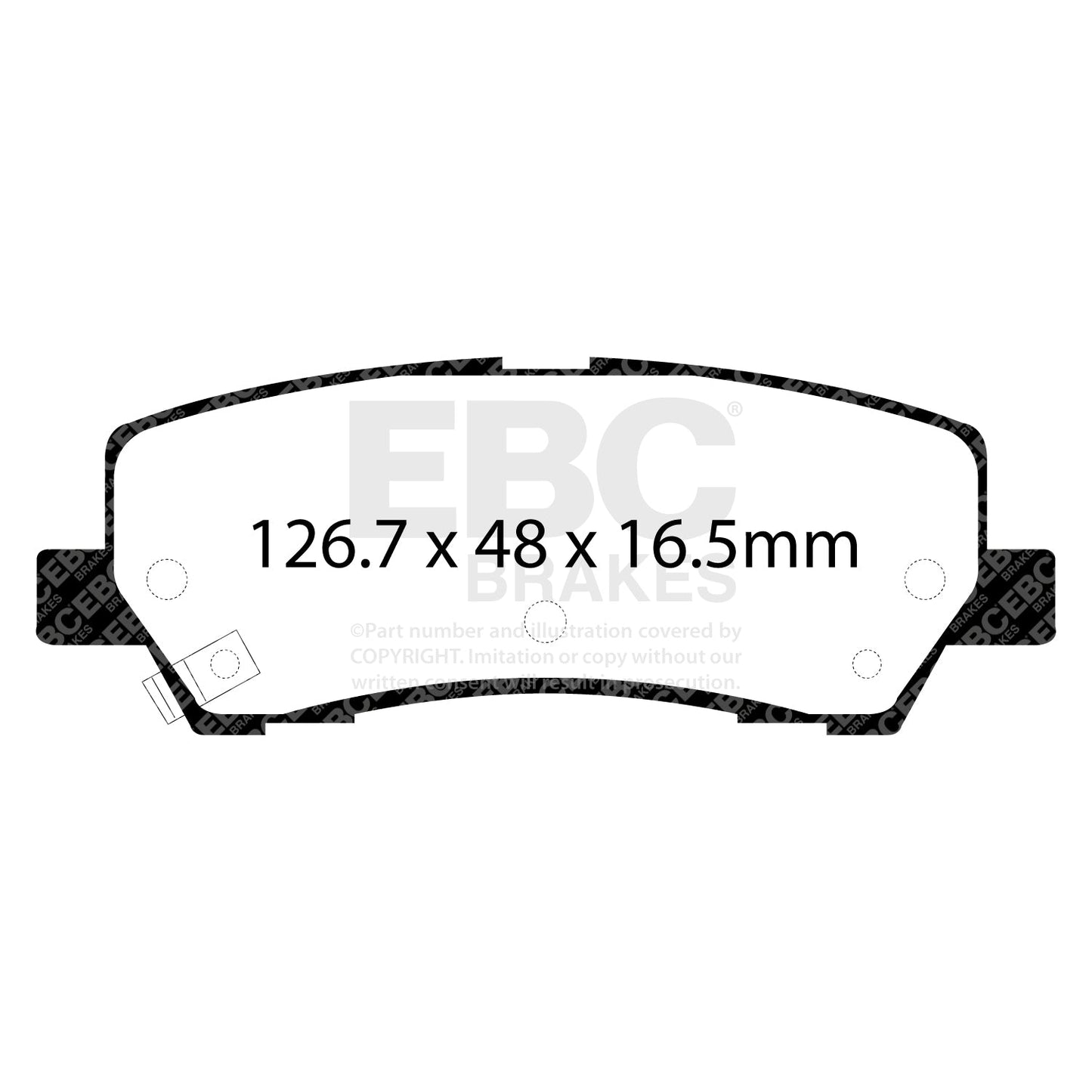 EBC Yellowstuff 4000 Series Street and Track Brake Pad Set (DP43041R)