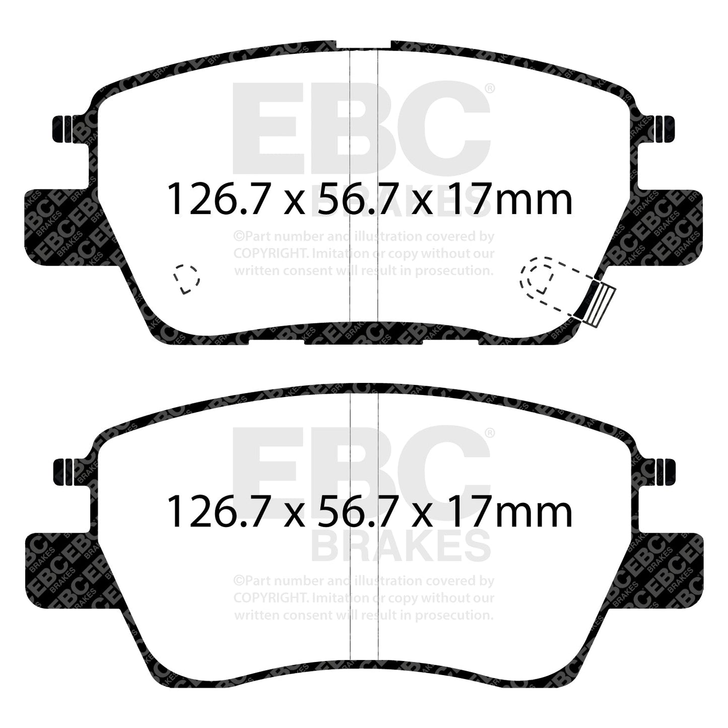 EBC Ultimax OE Replacement Brake Pad Set (DPX3052)
