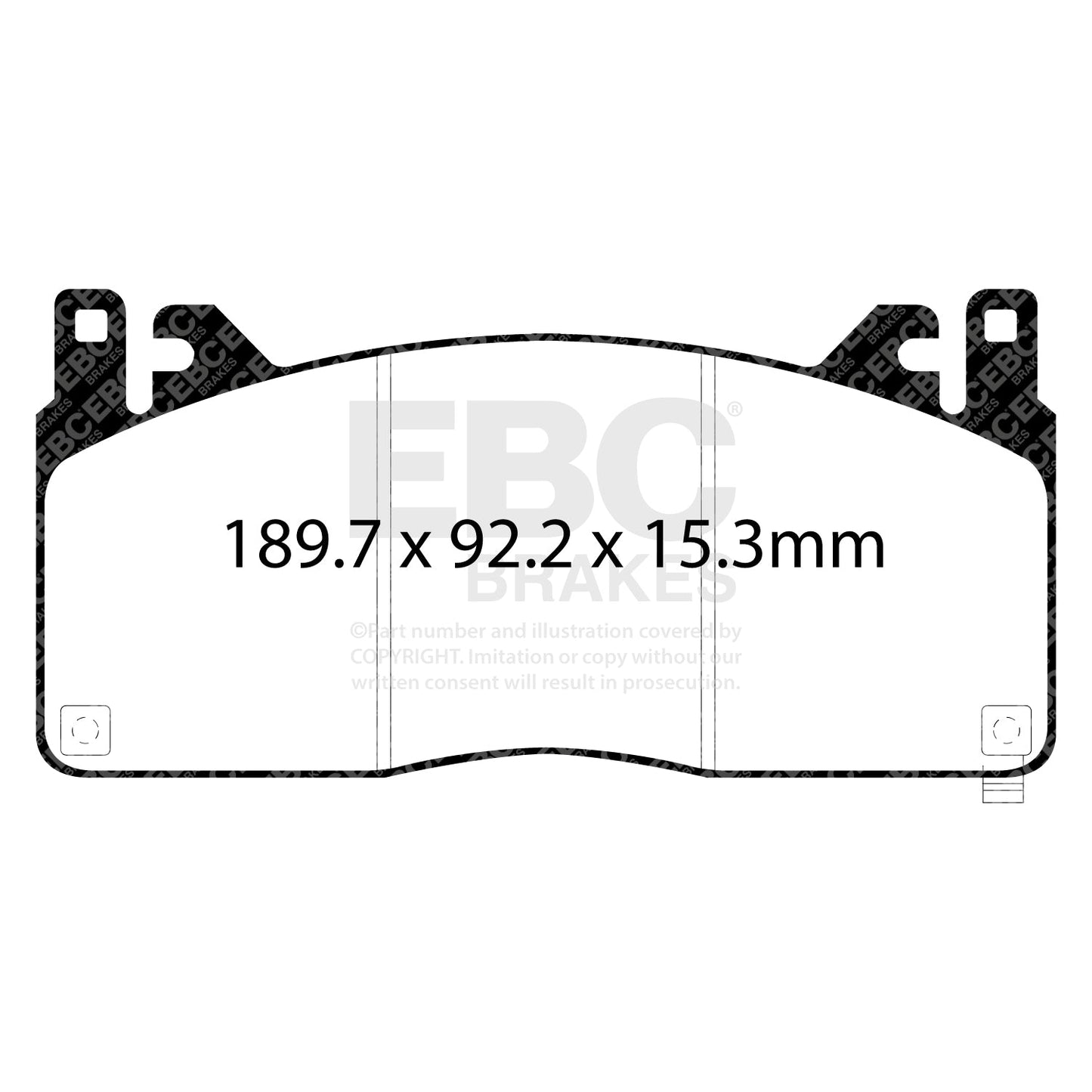 EBC Bluestuff NDX Trackday Brake Pad Set (DP53055NDX)