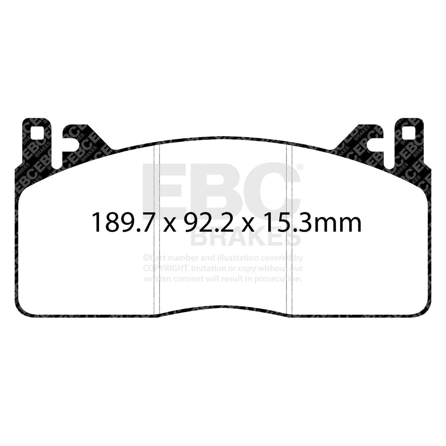EBC Racing RP-X Track and Race Brake Pads (DP83055RPX)