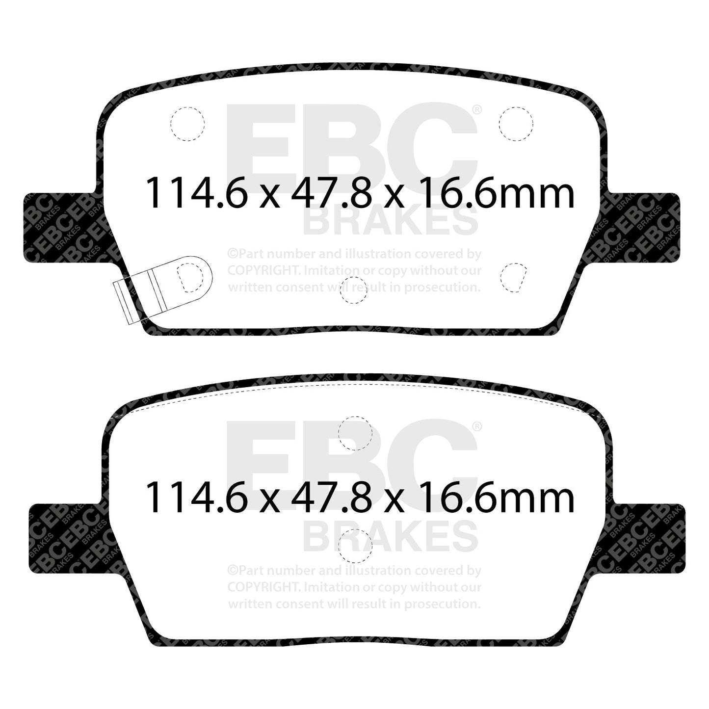 EBC Greenstuff 6000 Series Truck and SUV Brake Pad Set (DP63064)