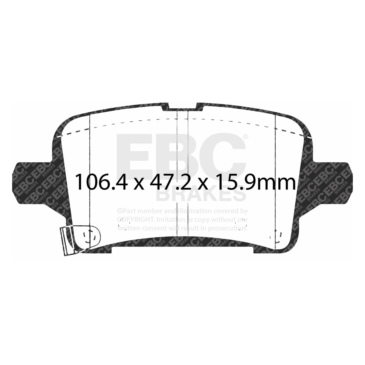 EBC Greenstuff 2000 Series Sport Brake Pad Set (DP23074)