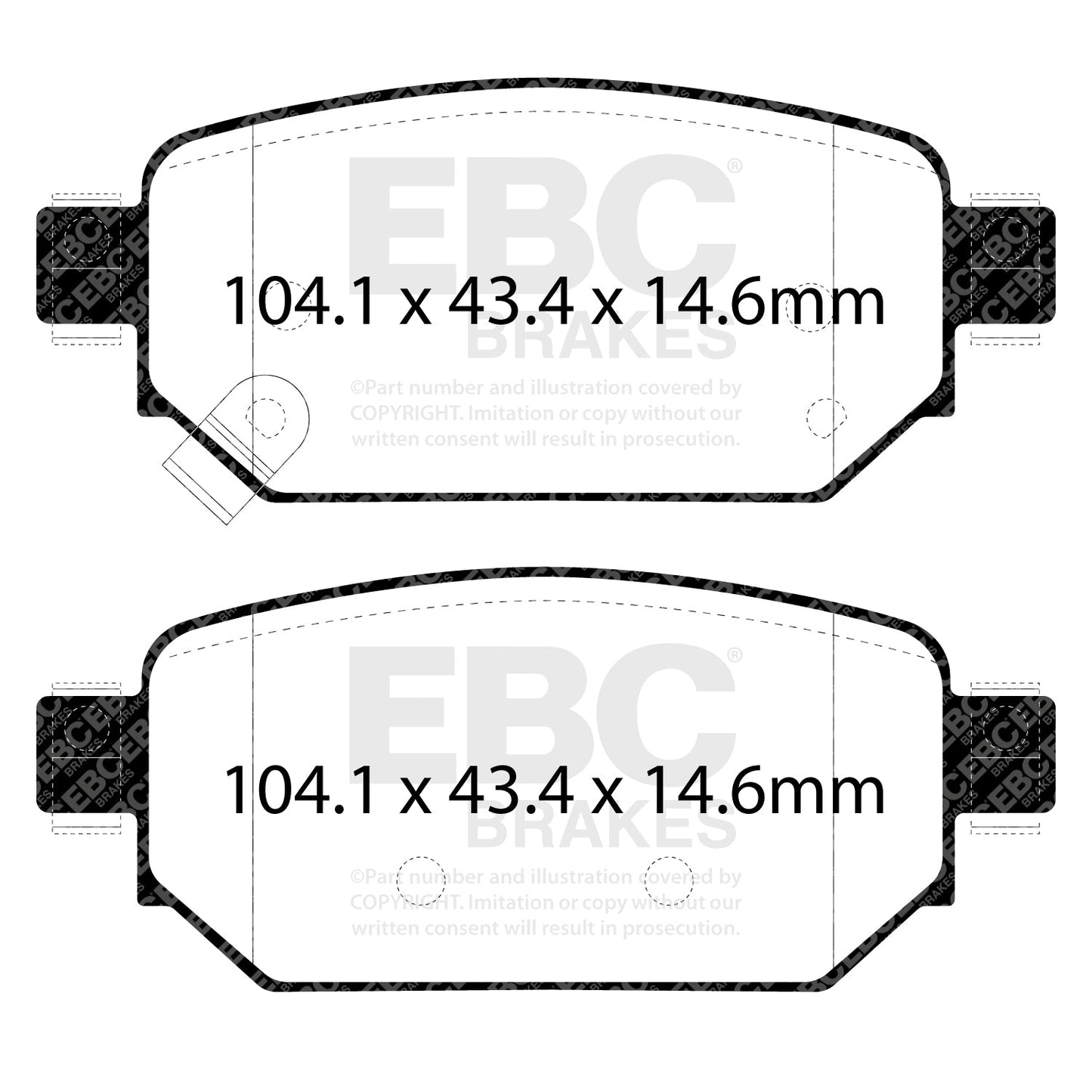 EBC Greenstuff 2000 Series Sport Brake Pad Set (DP23081)