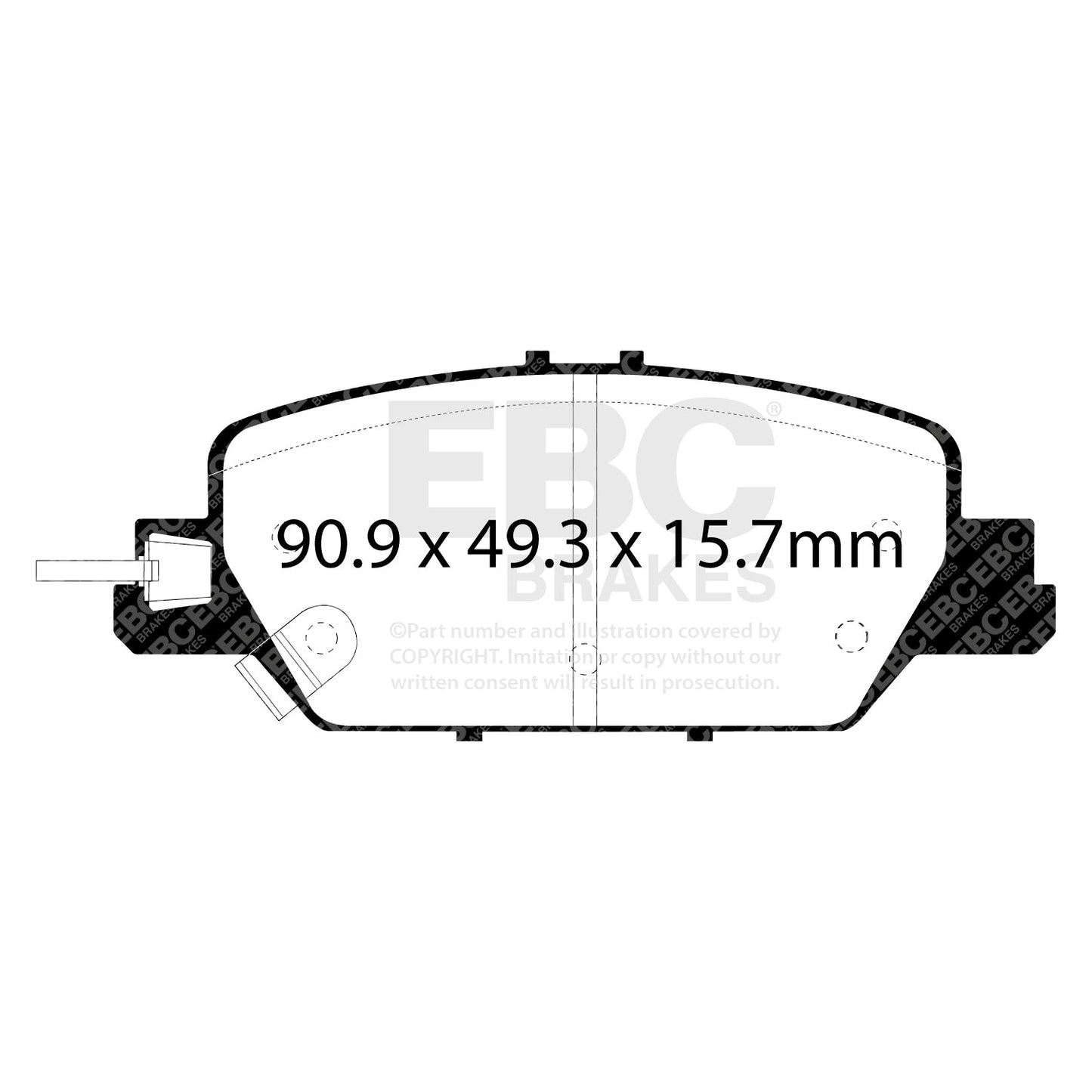 EBC Greenstuff 6000 Series Truck and SUV Brake Pad Set (DP63085)