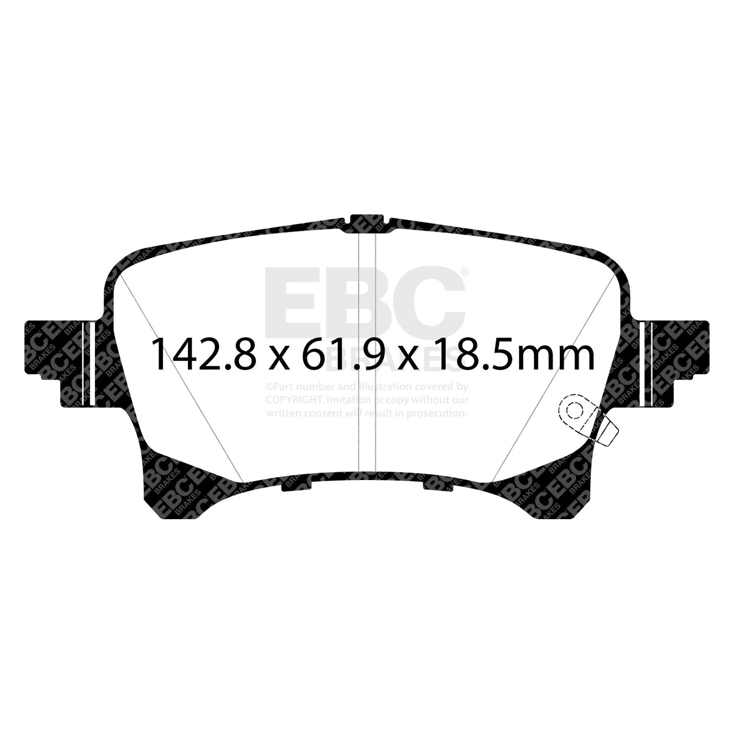 EBC Ultimax Brake Pad OE Replacement Set (DPX3093)