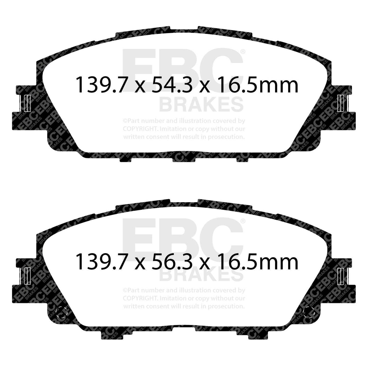 EBC Greenstuff 2000 Series Sport Brake Pad Set (DP23099)