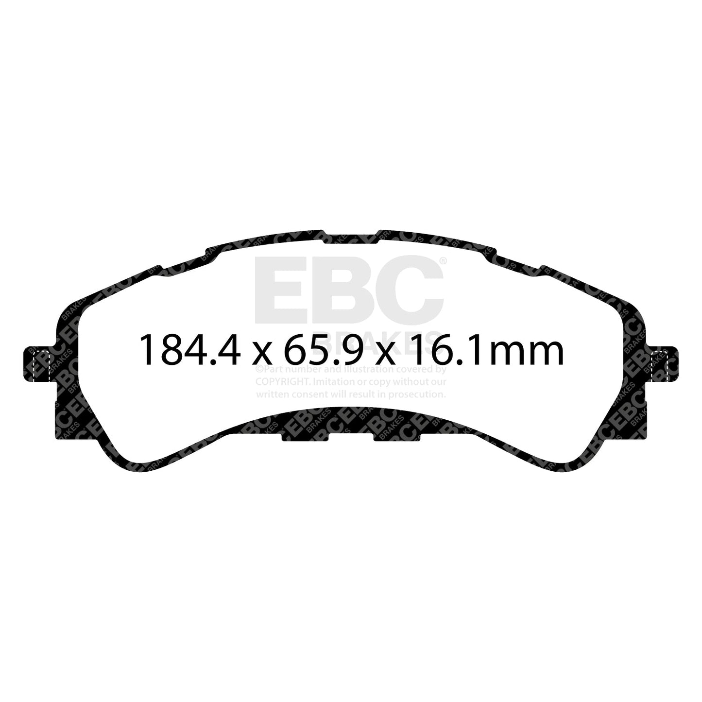 EBC Yellowstuff Brake Pad 4000 Series Sport Set (DP43107R)