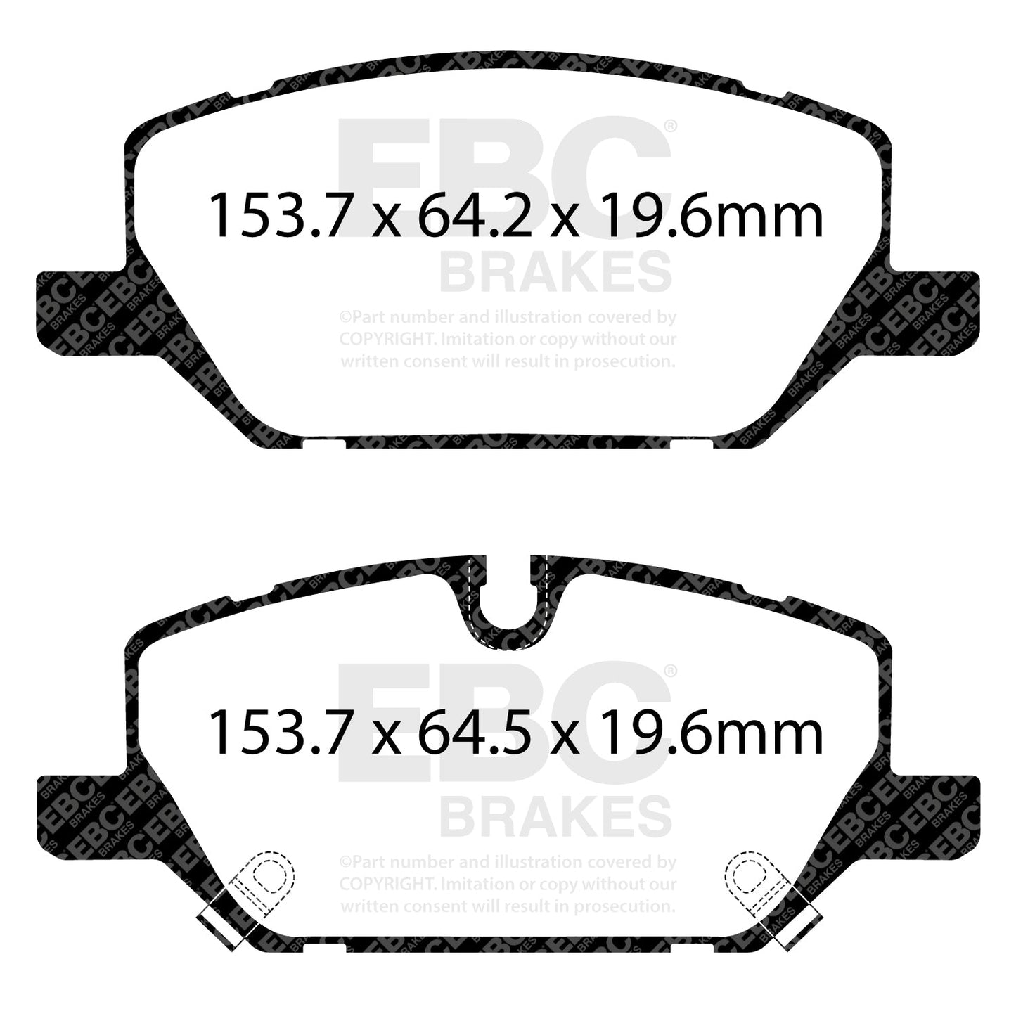 EBC Ultimax Brake Pad OE Replacement Set (DPX3117)