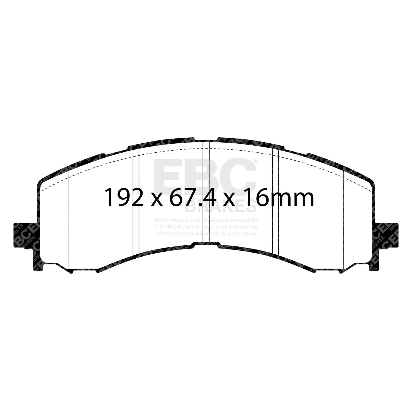 EBC Yellowstuff Brake Pad 4000 Series Sport Set (DP43141R)