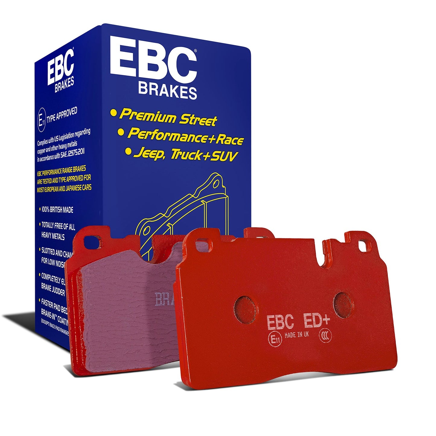 EBC ED Brake Pad Light Truck, Jeep and SUV Set (ED91542)