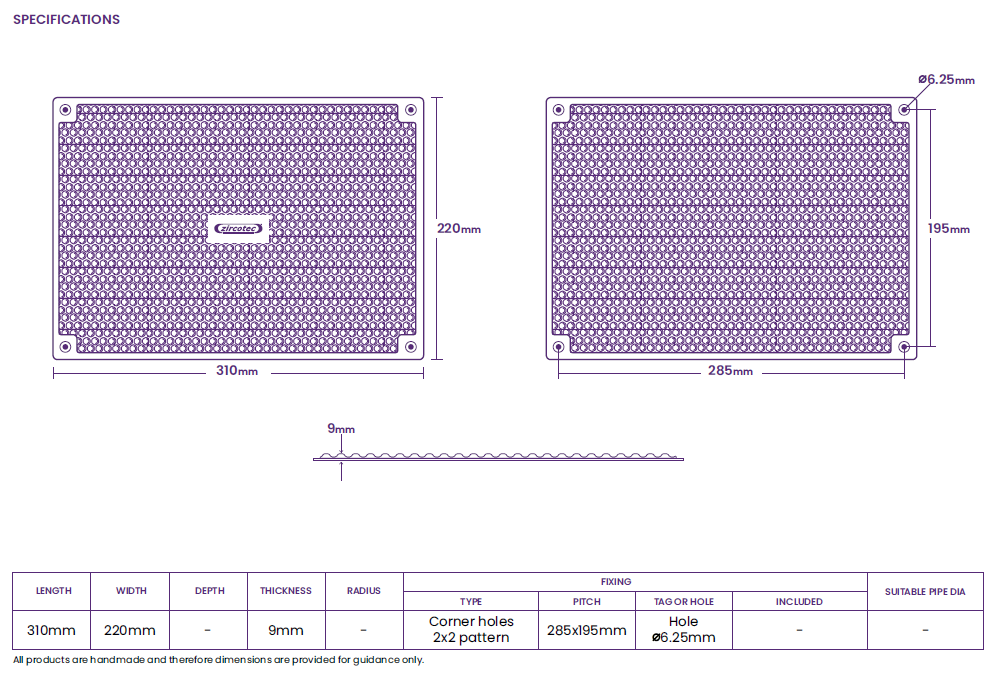 ZircoFlex® SHIELD R - Flat Shield