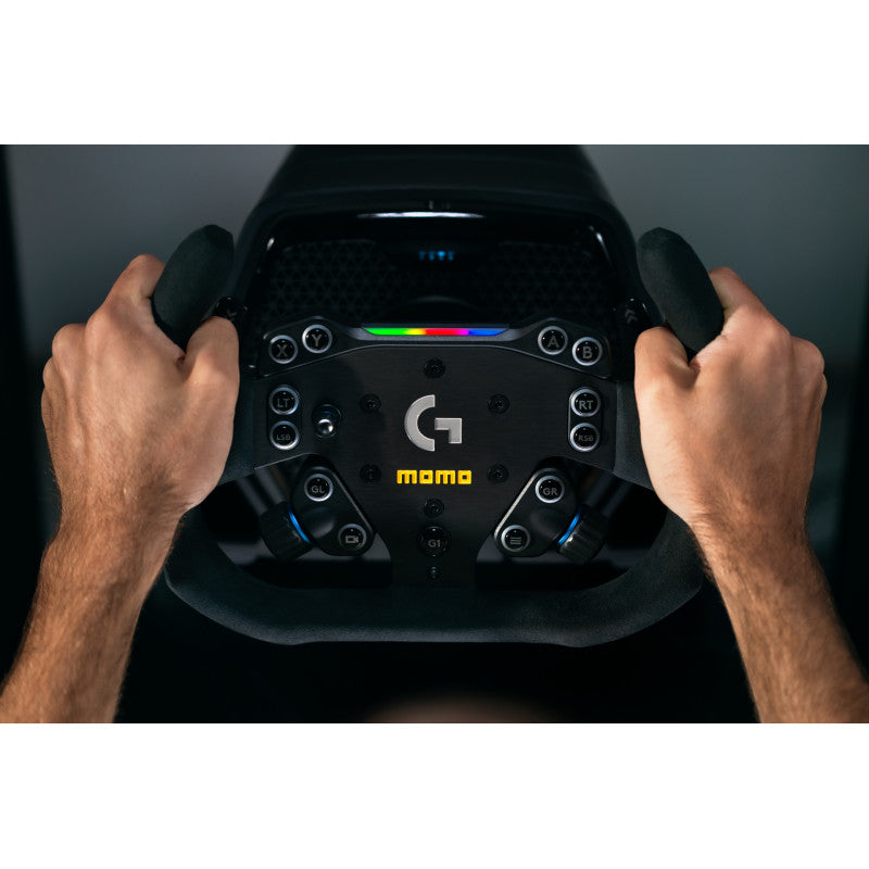 MOMO SIM GT-Racer 290 x Logitech G Racing Sim Steering Wheel