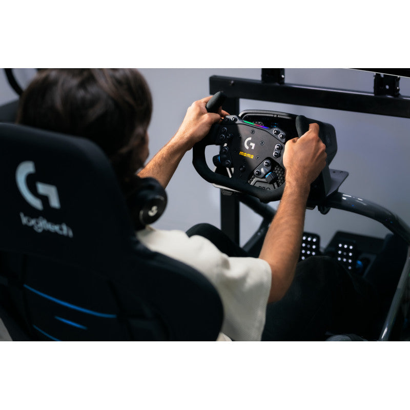 MOMO SIM GT-Racer 290 x Logitech G Racing Sim Steering Wheel