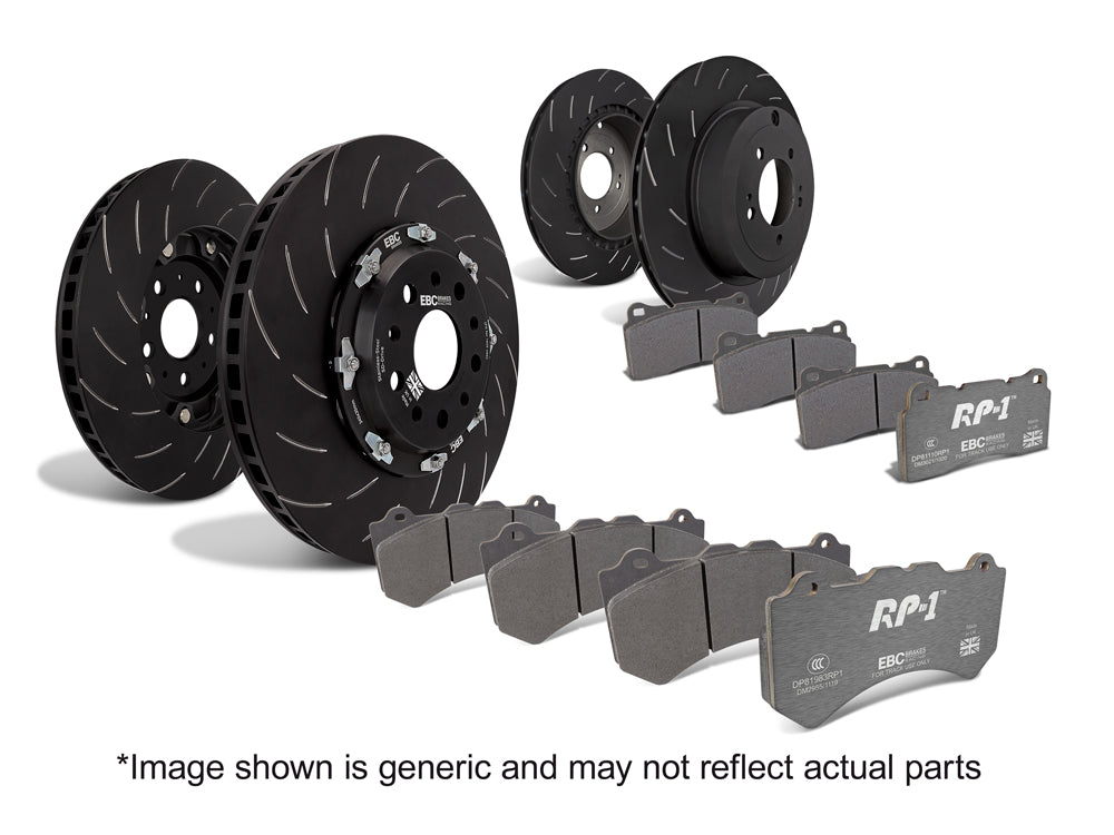 EBC Full Race RP1 Pad & 2pc Disc Kit FULL VEHICLE - (P2DK037RP1)