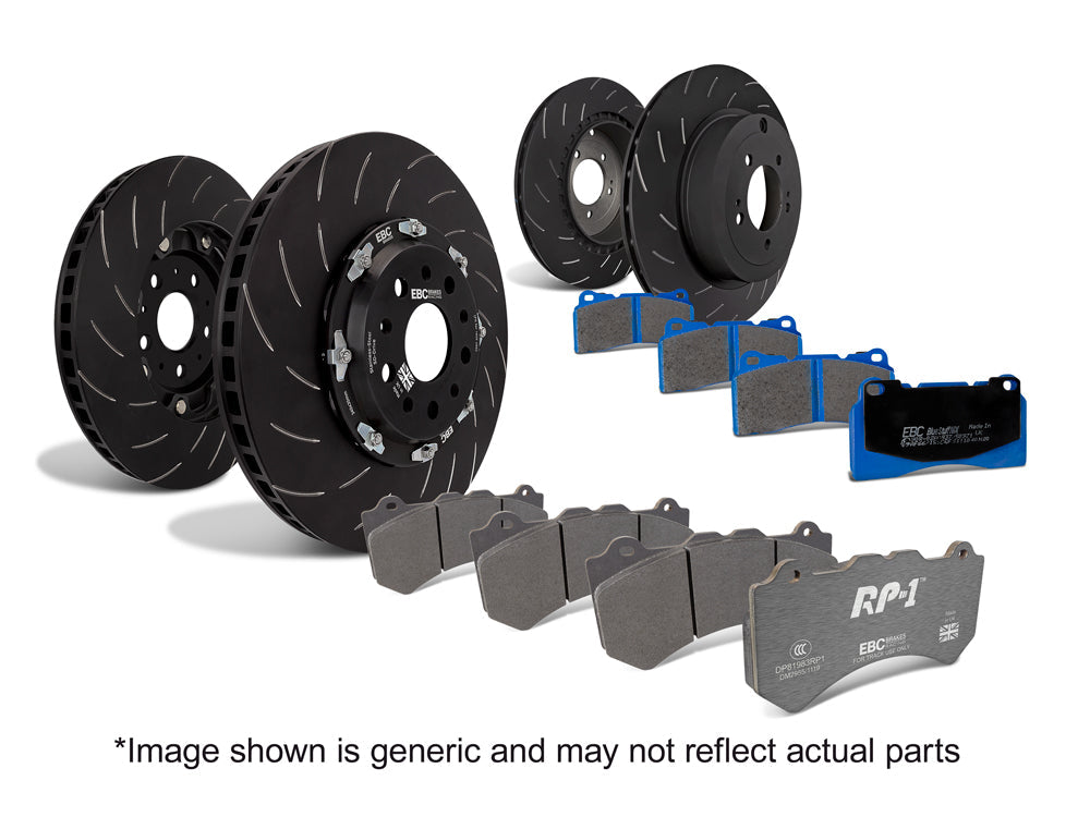 EBC Full Race RP1 Pad & 2pc Disc Kit FULL VEHICLE - (P2DK036RP1) Full Car