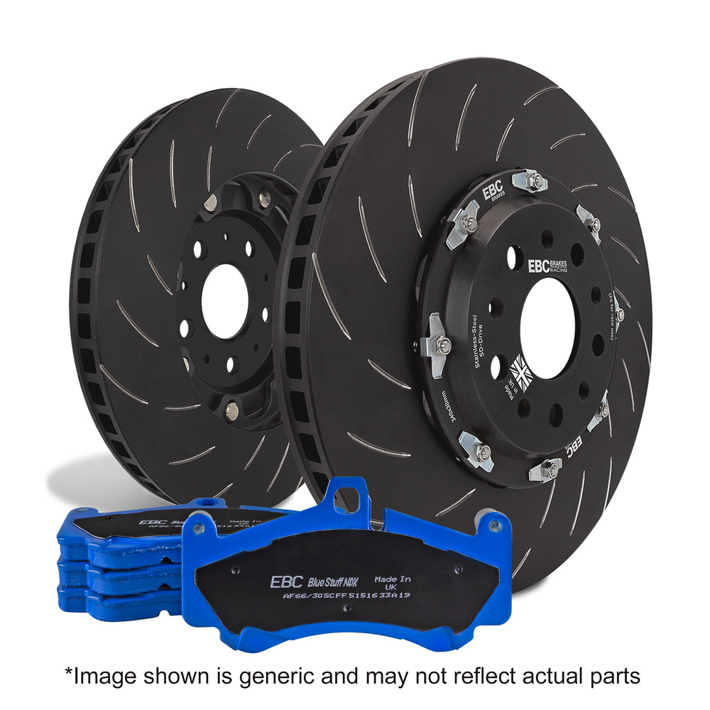 EBC Brakes Racing Pad and 2-Piece Fully-Floating Disc Kit (P2DK044RP1)