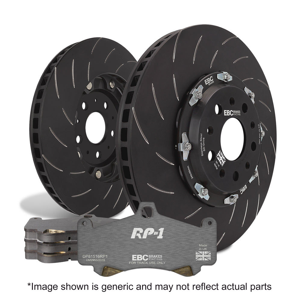 EBC Brakes Racing Pad and 2-Piece Fully-Floating Disc Kit (P2DK006RP1)
