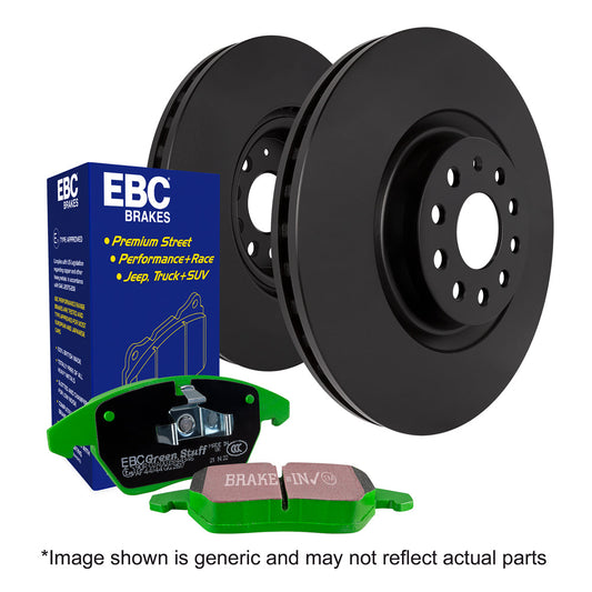 EBC Brakes Greenstuff Pad and Plain Disc kit (PD01KR243)