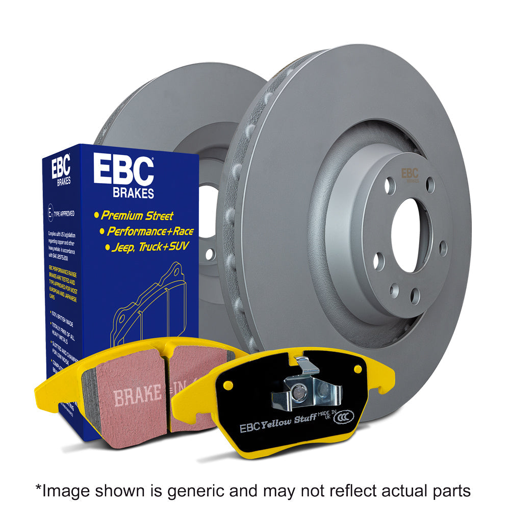 EBC Brakes Yellowstuff Pad and Plain Disc kit (PD03KF1223)
