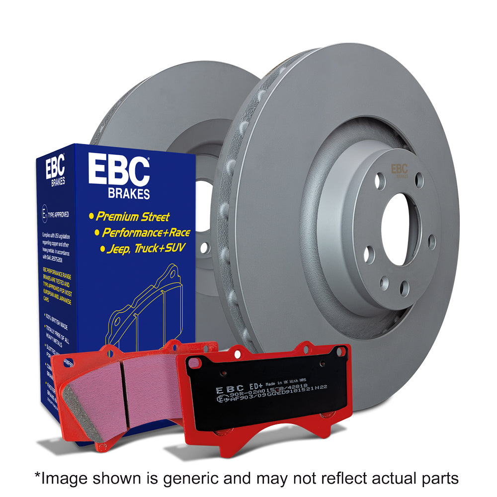 EBC Brakes Orangestuff Pad and Plain Disc kit (PD05KR068)