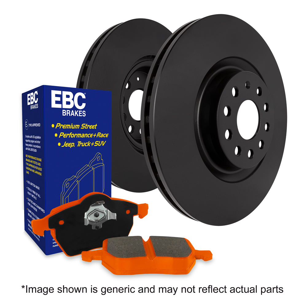 EBC Brakes Orangestuff Pad and Plain Disc kit (PD05KR105)