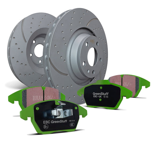 EBC Brakes Greenstuff Pad and GD Disc Kit  (PD11KR185)