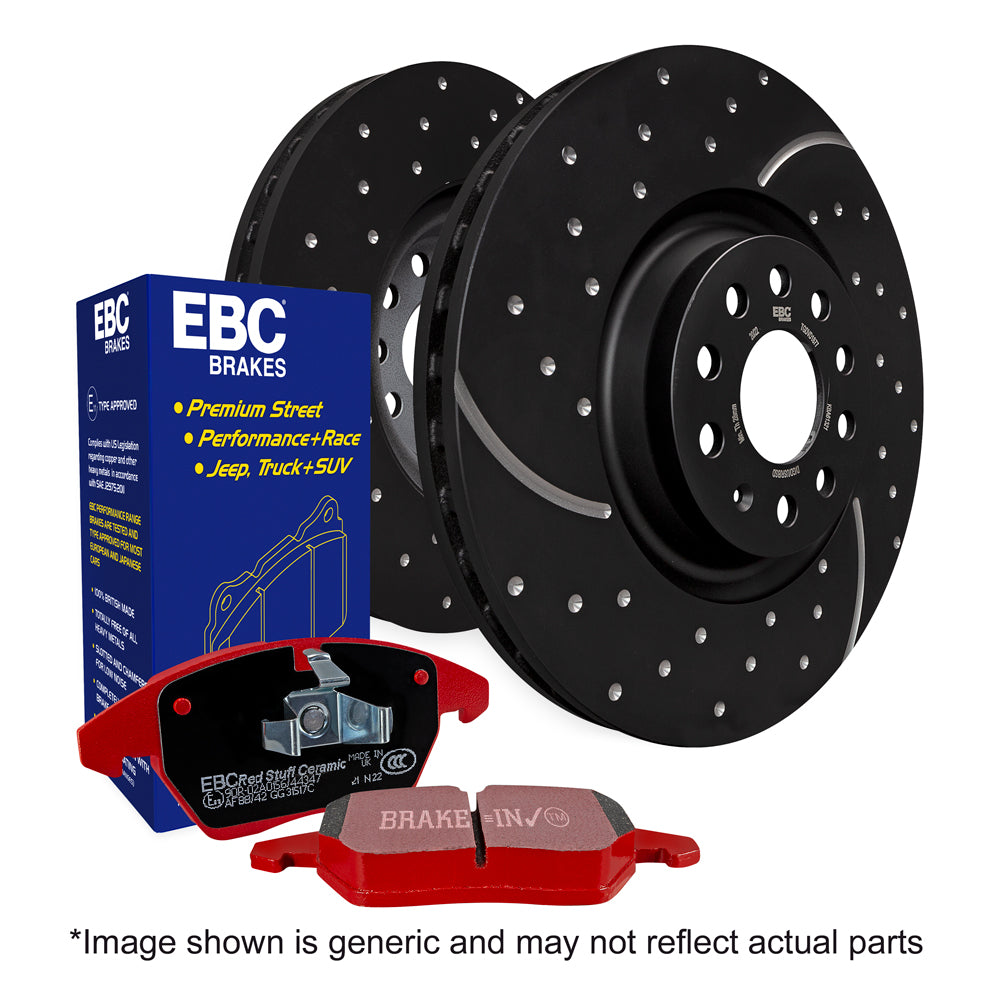 EBC Brakes Redstuff Pad and GD Disc Kit (PD12KF126)