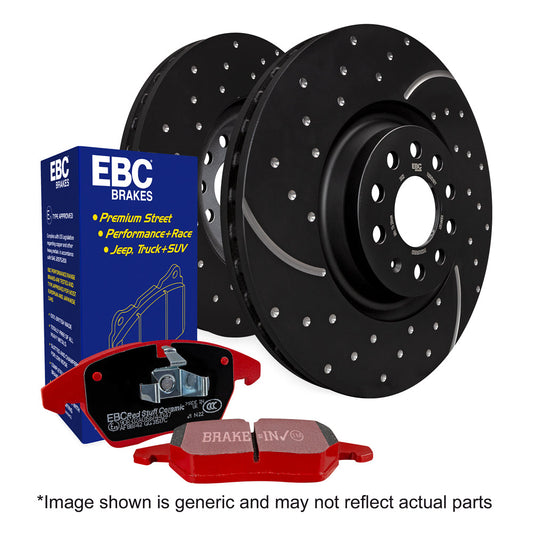 EBC Brakes Redstuff Pad and GD Disc Kit (PD12KF126)