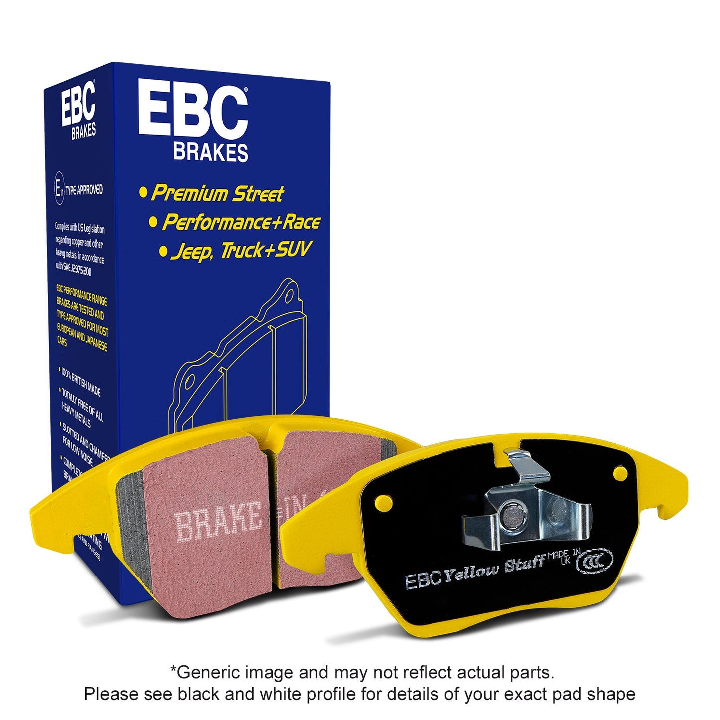 EBC Yellowstuff Brake Pad 4000 Series Sport Set (DP4623R)