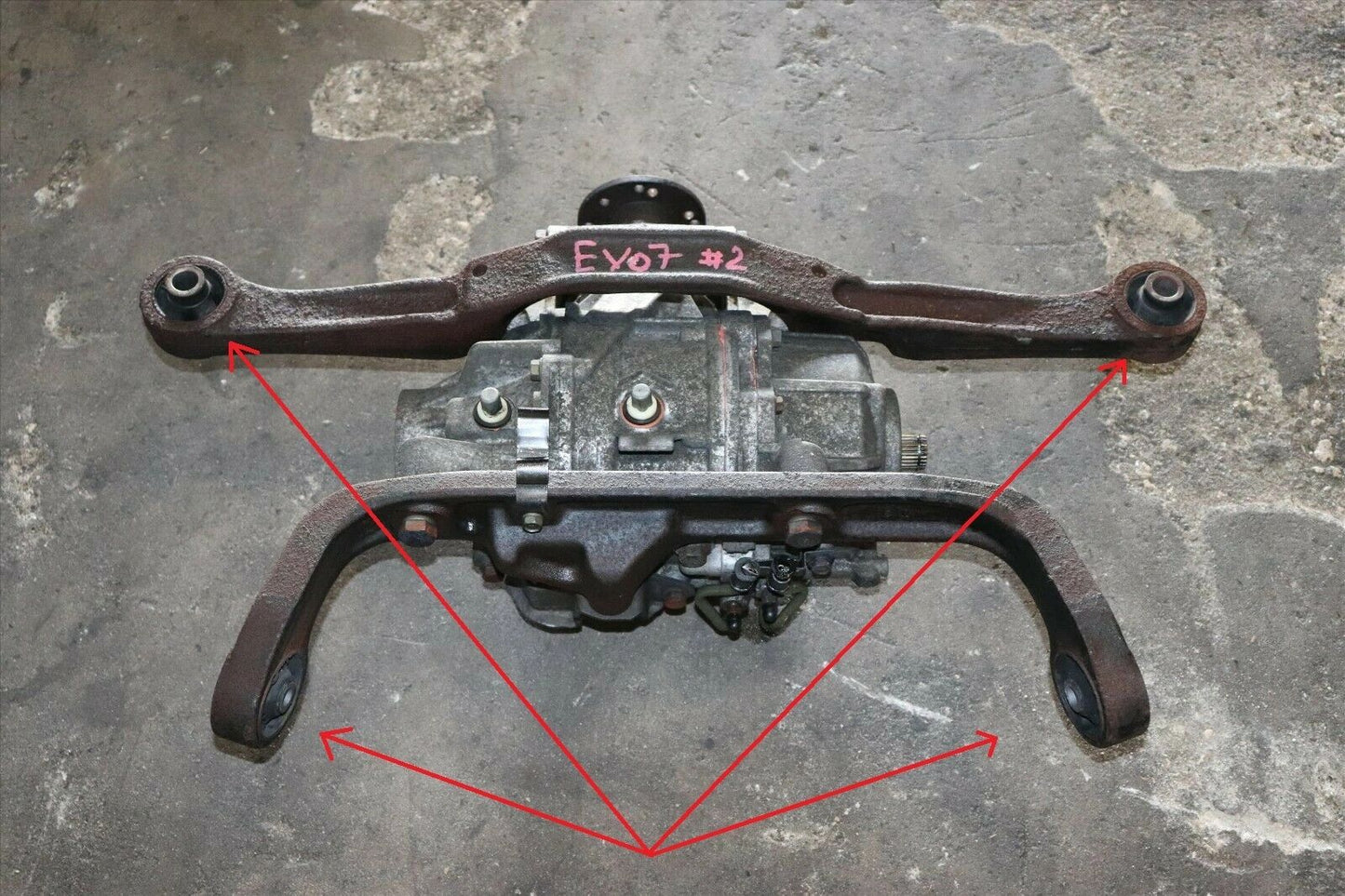 Mitsubishi Lancer Evolution 7 8 9 VII VIII IX AYC Models (2001-2007) Full Rear Differential and Front & Rear Anti Roll Bar Bushes