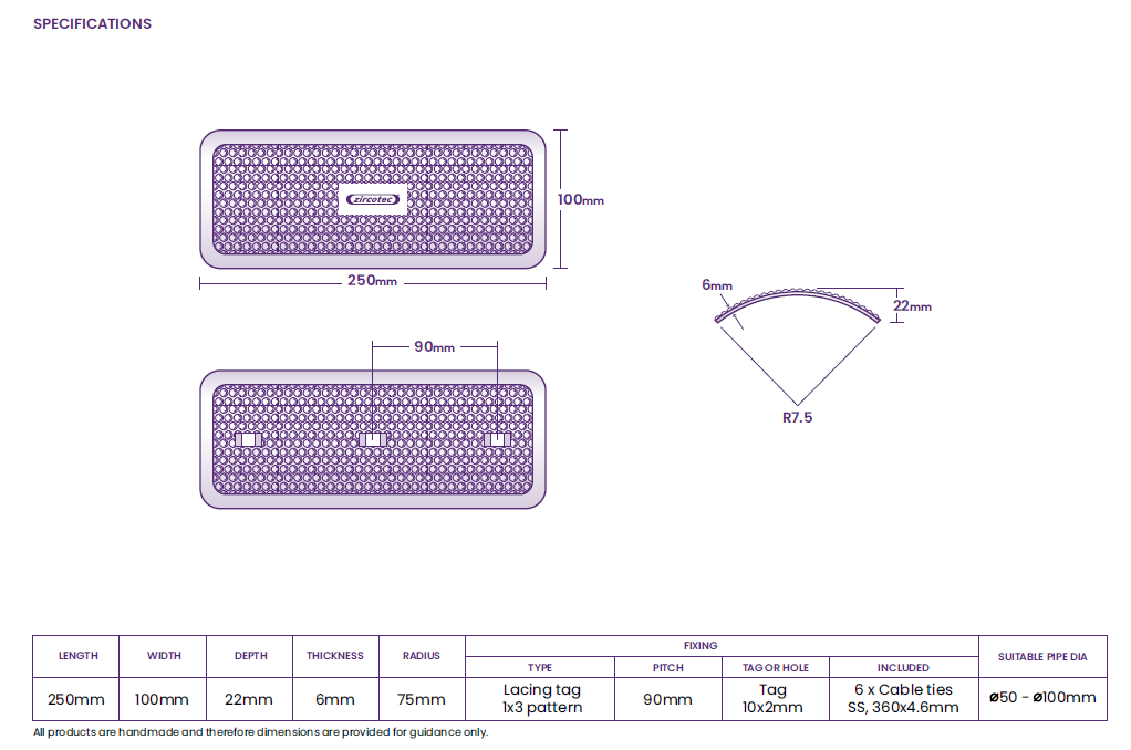 ZircoFlex® SHIELD R - Exhaust shield (LARGE)