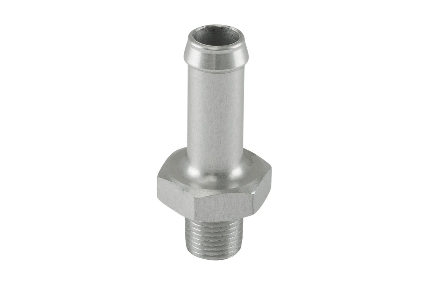 Fitting 10mm / 3/8" Hose End to -1/8 NPT Male Straight - Silver